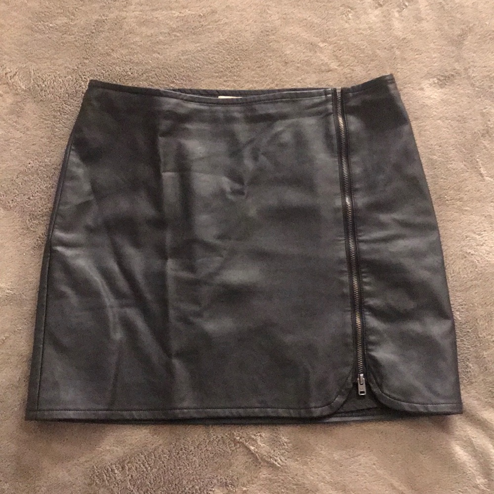 Leather hollister skirt